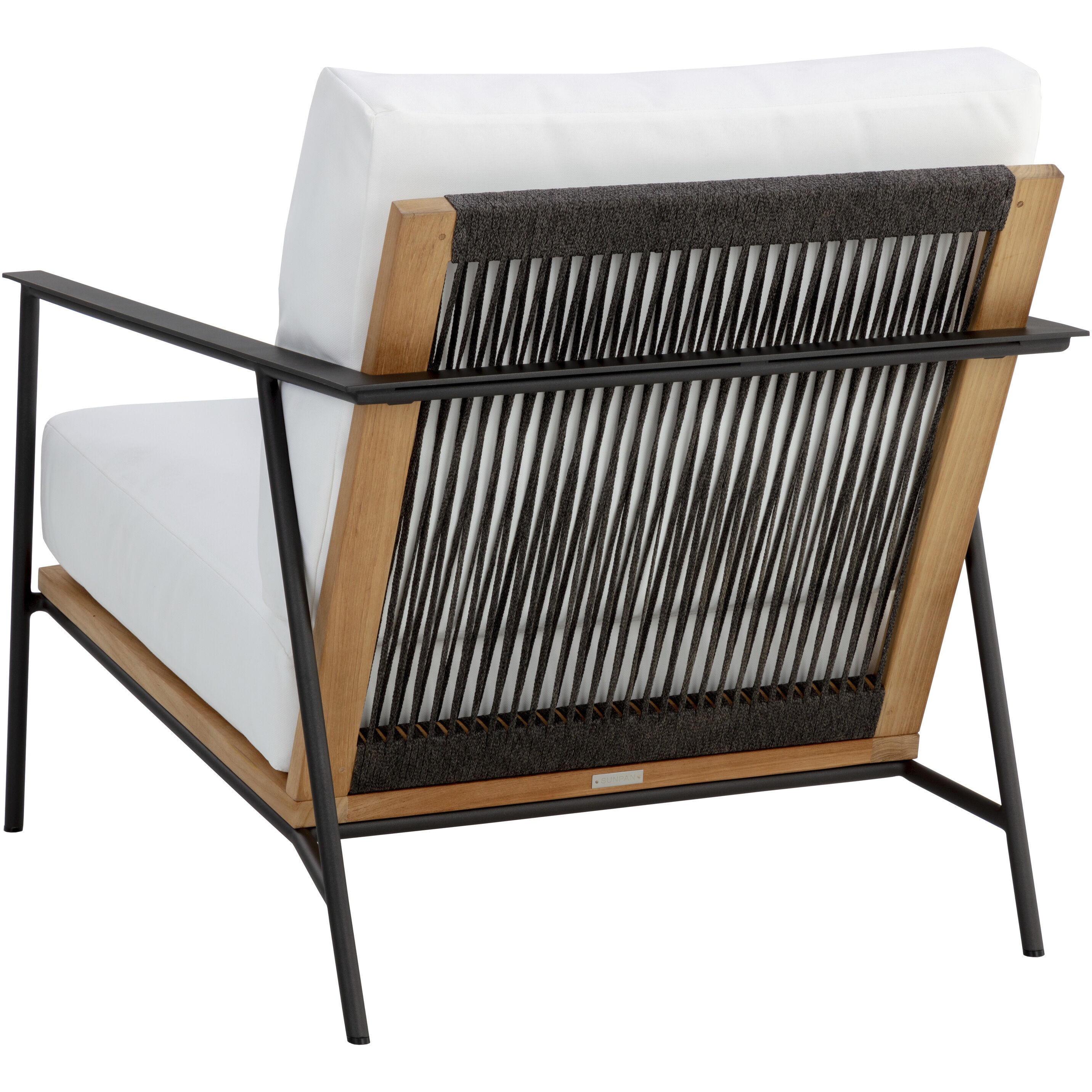 Milan Stinson White Outdoor Armchair